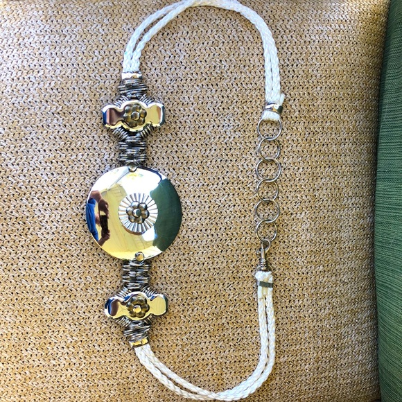 Vintage 80s metal Concho rope belt - Picture 1 of 8